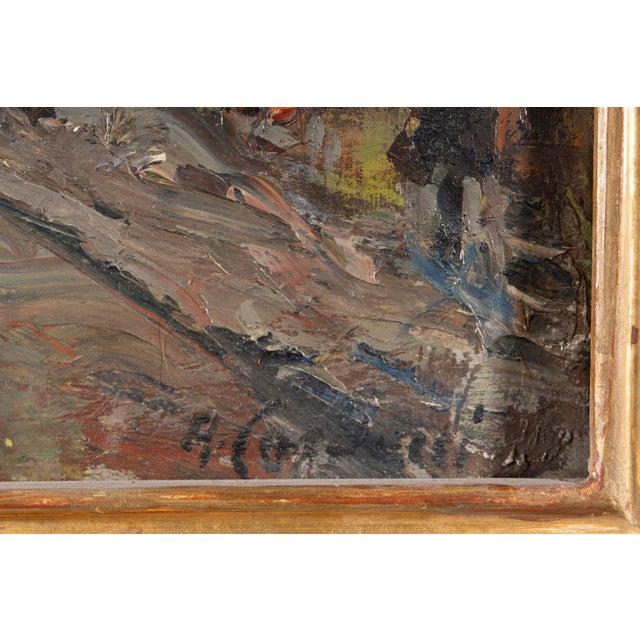 Dimensions without frame: 27 x 40,5 x 1 cm. Signed "A Carducci" in the lower right corner. A vibrant and expressive...