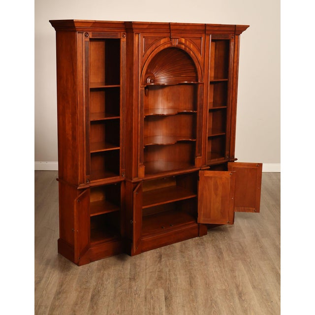 Harden Furniture Harden Chippendale Style Cherry Library Bookcase For Sale - Image 4 of 18