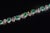 Late 20th Century Gia Natural 15cts Brazilian Emerald Diamond 18k White Gold Bracelet For Sale In Dallas - Image 6 of 13
