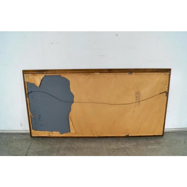 1960’s Mid-Century Modern Mahogany Framed Wall Mirror For Sale - Image 11 of 12