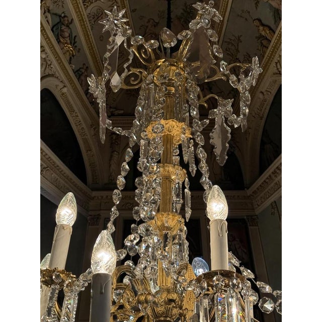Antique French Chandelier, 1870 For Sale - Image 4 of 14