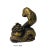 Figurative Chinese Oriental Bronze Color Metal Fengshui Snake Ingot Figure For Sale - Image 3 of 5