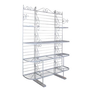 1950s Iron Bakers Rack For Sale