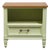 Bassett Furniture Ticino Collection Cream Painted 24" Nightstand W. Solid Cherry Top 238-96-270 For Sale