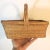 Vintage Woven Basket With Handle For Sale - Image 9 of 10