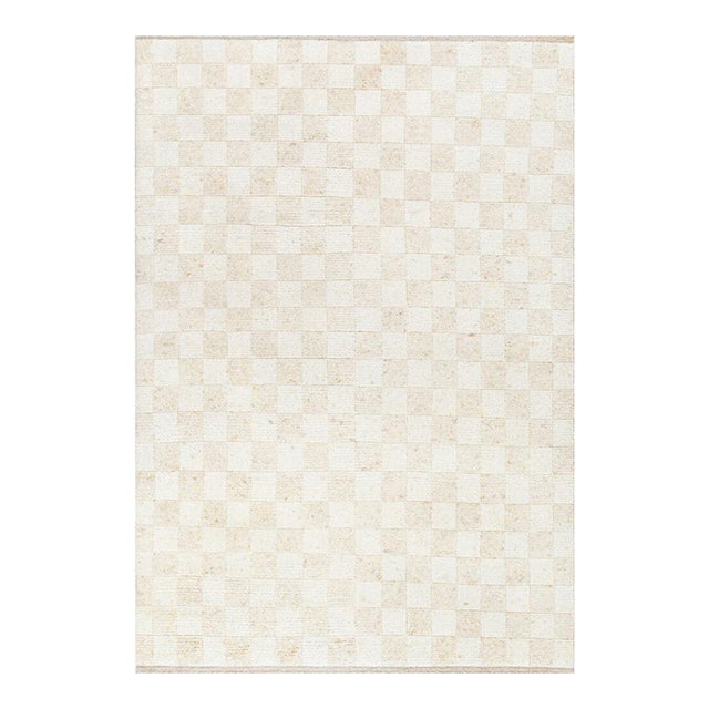 Becki Owens x SURYA Davey Handmade Rug Light Beige 6x9 For Sale