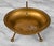 1960s Mid-Century Atomic Gold Sculptural Aluminum Cigar Ashtray For Sale - Image 5 of 7