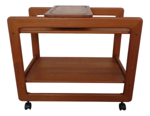 Large Teak Bar Cart from Tarm Stole Møbelfabrik, Denmark, 1960s
