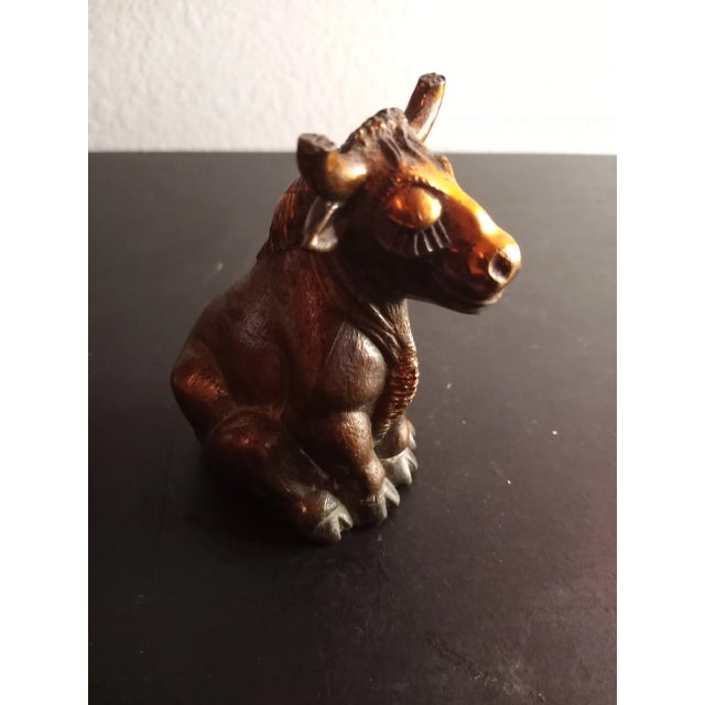 This is a Solid Brass 3" Sitting Bull Figurine. Procured at auction