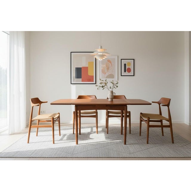 Teak Dining Table with Double Extension by Poul Hundevad for Hundevad & Co., 1960s For Sale - Image 12 of 18