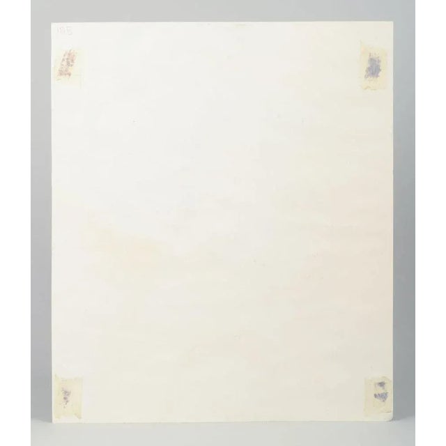 Osmund Hansen, Abstract Composition, 1976, Gouache on Paper For Sale - Image 4 of 5