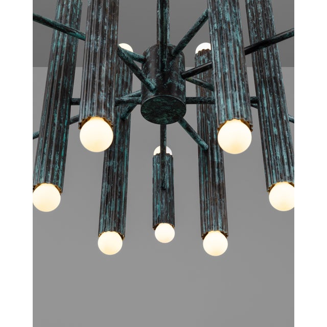 Industrial Vesta Round 24 Chandelier For Sale - Image 4 of 18