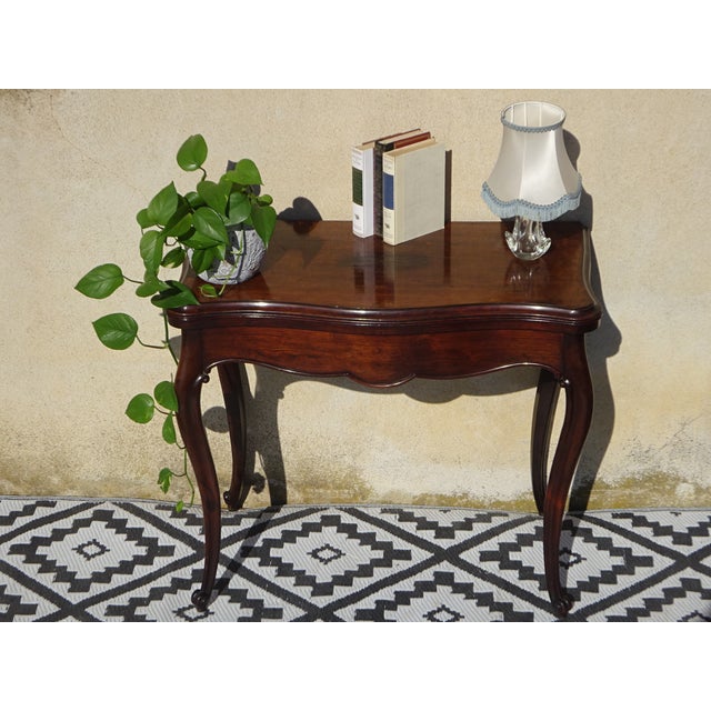 Antique Louis XV Game Table, 1800s For Sale - Image 4 of 18