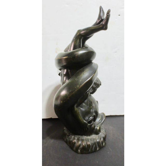 Grand Tour Bronze of Winged Eros on Dolphin For Sale In New York - Image 6 of 11