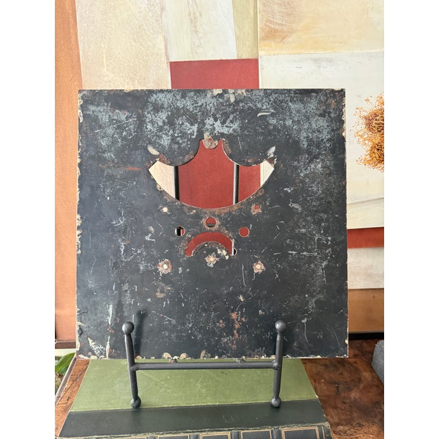 Georgian Hand Painted Four Continents Clock Dial Four - Winsford Cheshire Circa 1800 For Sale - Image 11 of 11