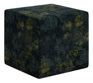 Corbett Ottoman in Verdure Navy