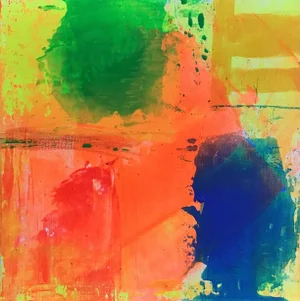 “Holding Serve” Contemporary Original Abstract Colorfield Acrylic Painting by Stephen Stilgenbauer