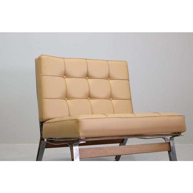 Cassina Leather 856 Armchairs from Cassina, 1957, Set of 2 For Sale - Image 4 of 13