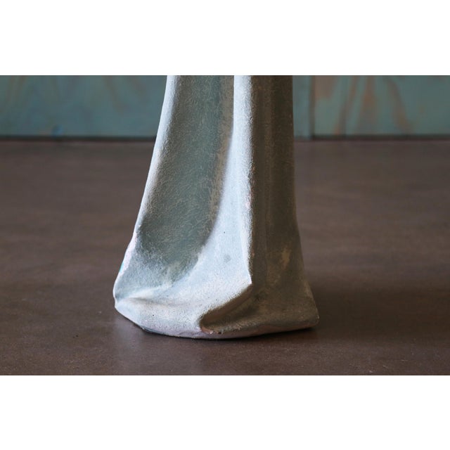 Vintage Sculptural Trompe l'Oeil Plaster "Drape" Floor Lamp After John Dickinson For Sale - Image 13 of 14