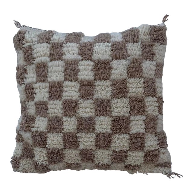 Custom Checkered Moroccan Pillow Cover For Sale