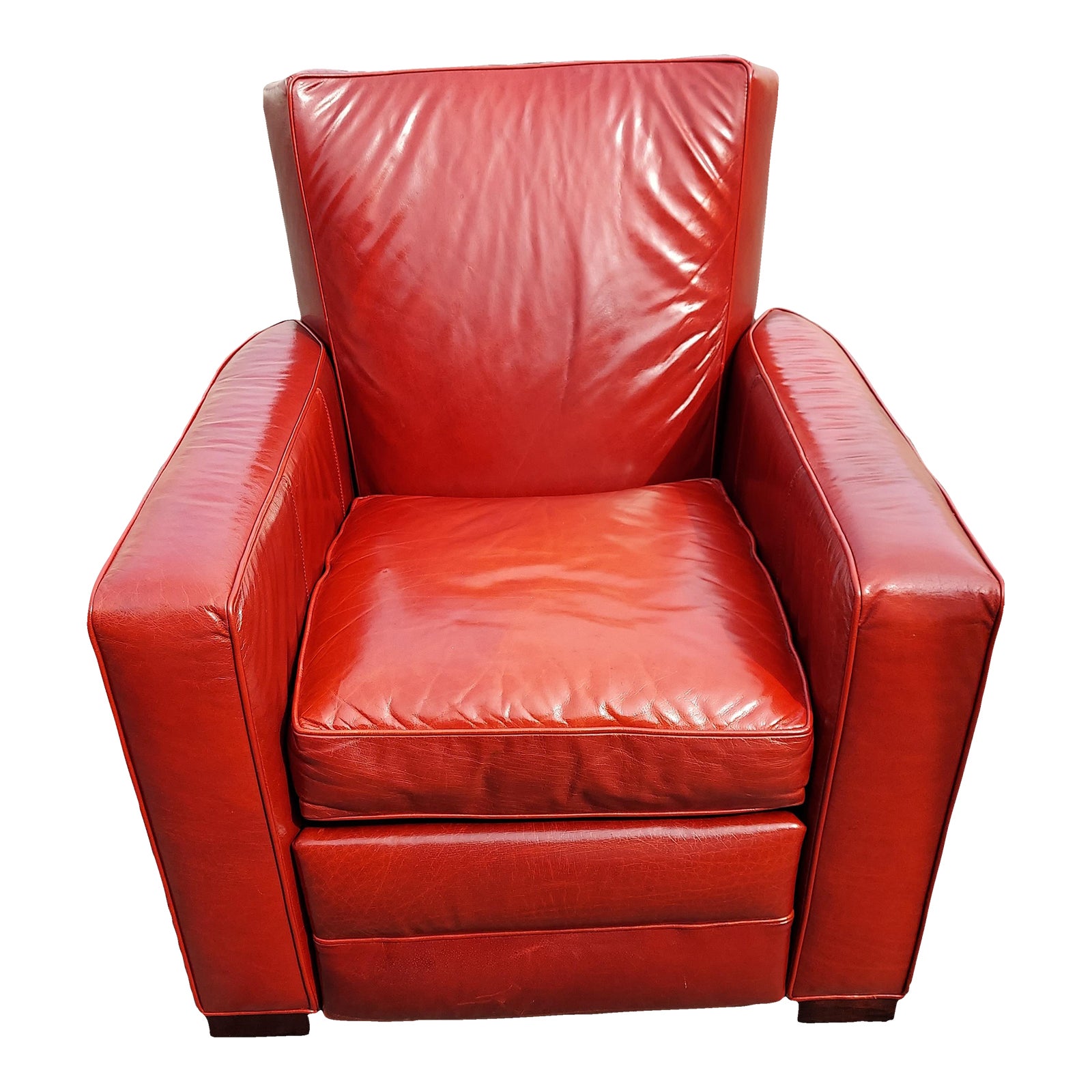 1960s Vintage Lee Furniture Leather Recliner Chairish