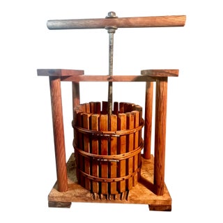 Vintage Pine Wine Press Works Well Also Bar Decor Farmhouse Kitchen For Sale