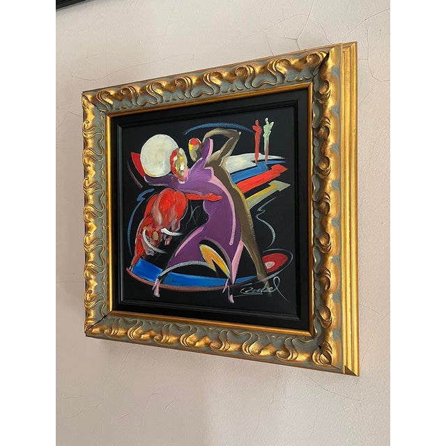 Alfred Gockel (b. 1952, Germany) is a contemporary painter known for vibrant abstract compositions, dynamic color...