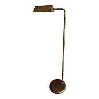 60s Laurel Telescoping Metal Floor Lamp Adjustable Visor Shade For Sale