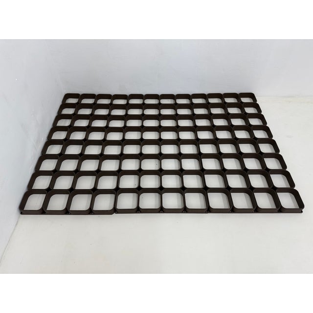 Brown Space Age Six-Piece Plastic Wall Panel System, 1970s For Sale - Image 8 of 18