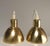 Hans-Agne Jakobsson perforated brass pendants manufactured by Markaryd, in Sweden around 1960. Brass downward facing...