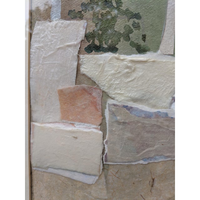 Vintage Postmodern Landscape Mixed Media Art Signed by the Artist For Sale - Image 4 of 12