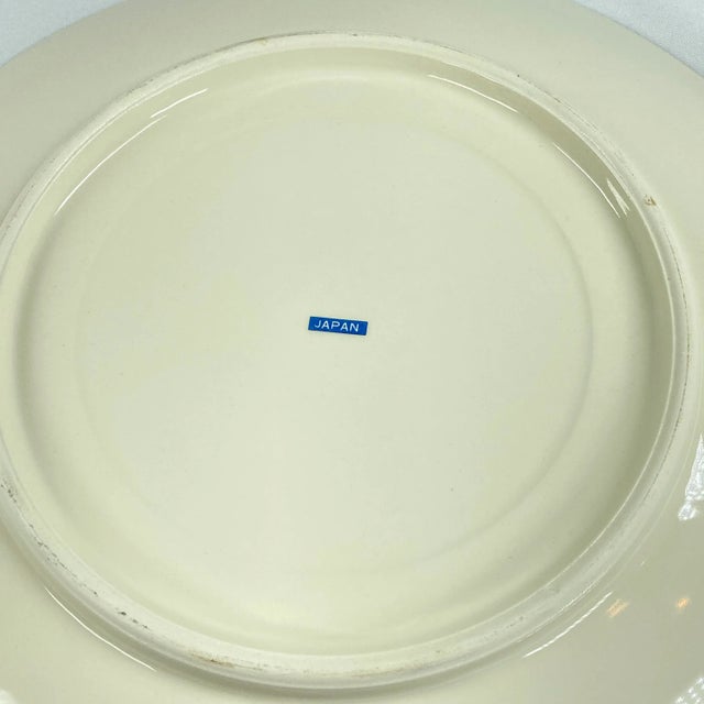 Vintage 1970s Japanese Koi Fish and Lotus Flower Platters - Set of 2 For Sale In San Francisco - Image 6 of 7