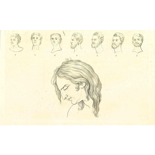 Thomas Holloway, The Physiognomy, The Faces, Original Etching, 1810 For Sale