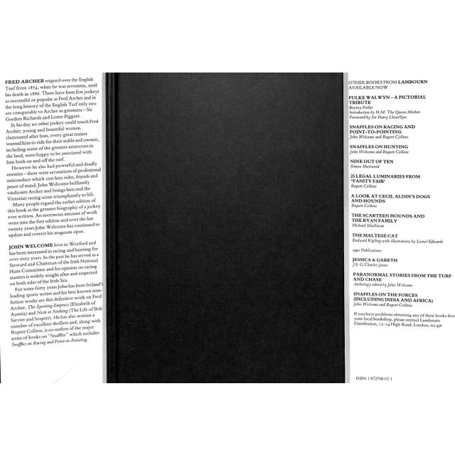 "Fred Archer: A Complete Study" 1990 Welcome, John For Sale - Image 4 of 10