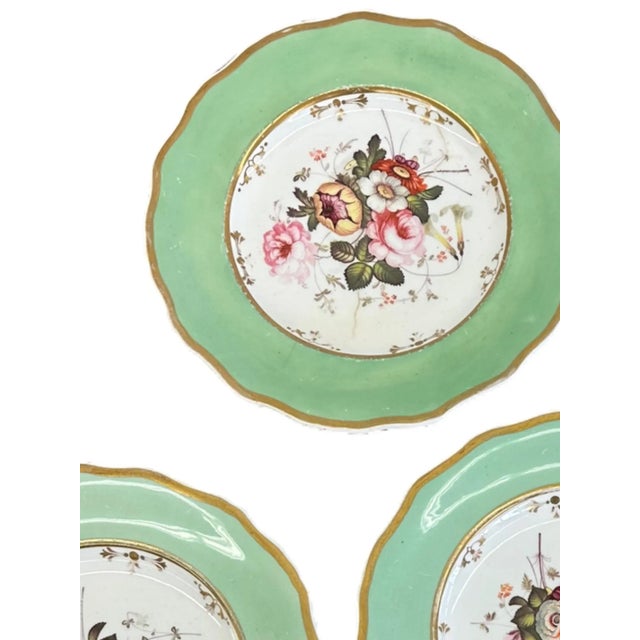 Ceramic 19th Century Antique English Botanical Plates - Set of 6 For Sale - Image 7 of 12