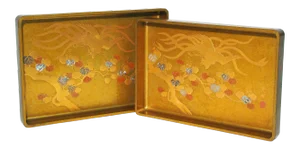 Japanese Meji Lacquer Stacking Display Trays, 19th Century
