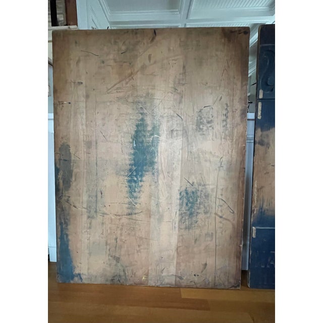 Pair of Large Early 1900's Wooden Advertisement Poster Printing Blocks for "Fearless Greggs" For Sale - Image 9 of 13