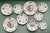 Vintage “Mandarin” Floral Wedgwood China Plates- Set of 9 For Sale - Image 4 of 10