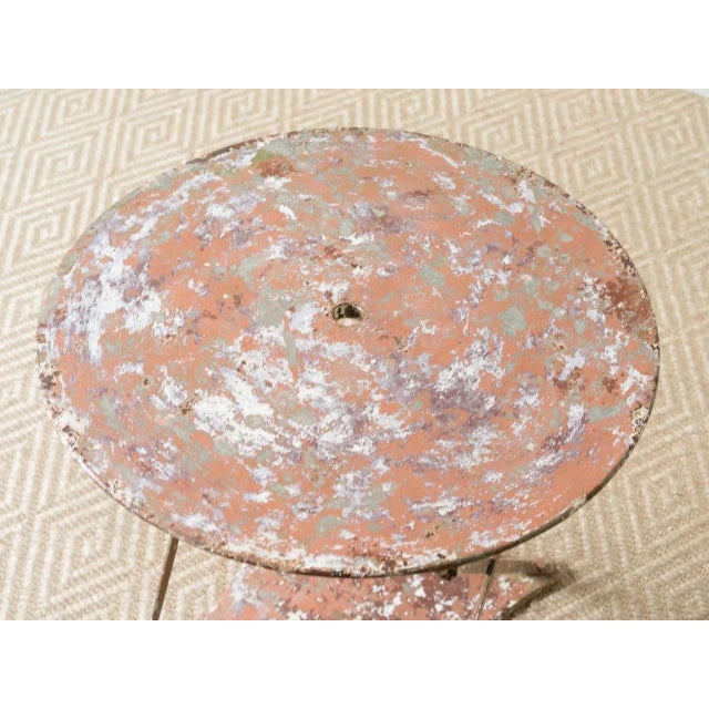 French Late 19th Century Antique Bistro Table For Sale - Image 3 of 5