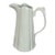 Godinger White Porcelain Fluted Pitcher With Scroll Handle For Sale