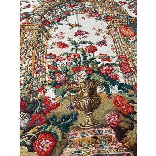 Vintage French Aubusson Style Jacquard Tapestry, 2000s For Sale - Image 18 of 18