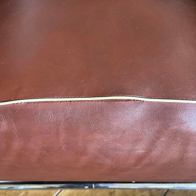 Tubular Armchair in Brown Leather, 1920s For Sale - Image 12 of 14