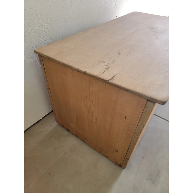 Antique Pine Trunk / Blanket Box From England For Sale - Image 6 of 12