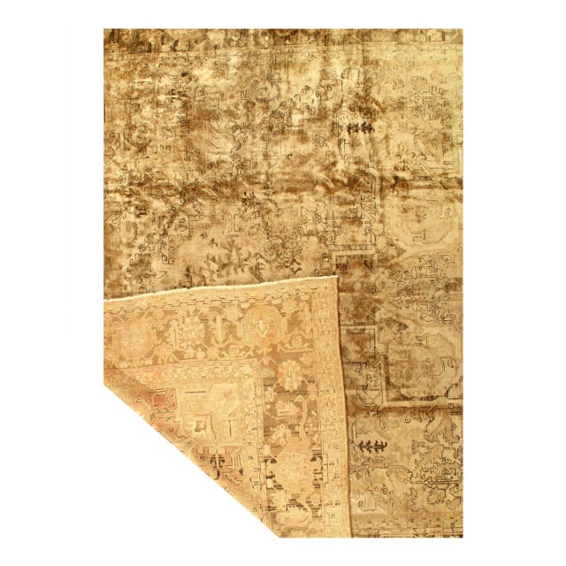 Traditional 1970s Pasargad N Y Persian Heriz Handmade Hand-Knotted Rug - 13′ × 19′ For Sale - Image 3 of 4