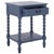 Wood Athena Bobbin Accent Table in Blue For Sale - Image 7 of 9