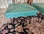 A Nice Pair of Matching Retro Mod Turquouse Vinyl Foot Stools with Steel Hairpin Legs.
