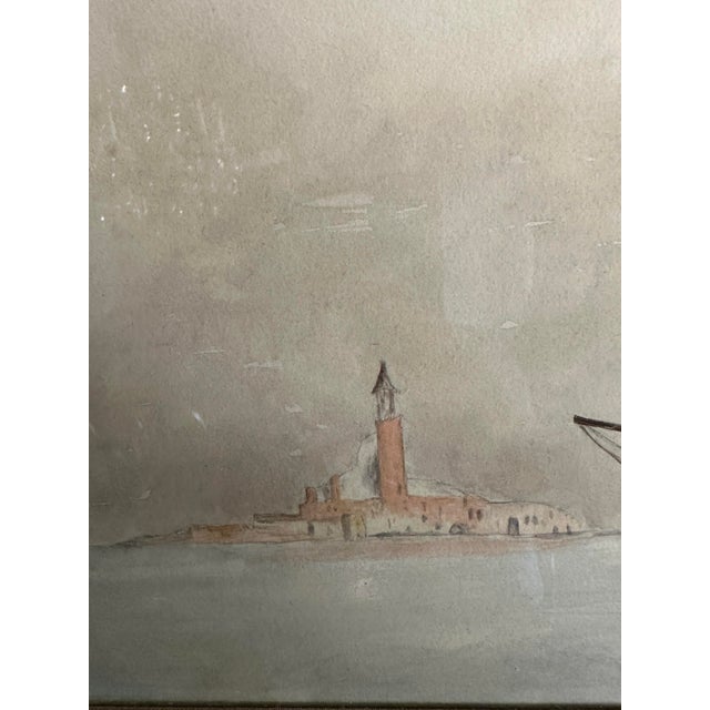 Antique Watercolor Seascape by Maybelle Bayley Copp; Signed Late 1800s Painting For Sale In Oklahoma City - Image 6 of 12