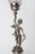 1950s 1950s Spanish Empire Silver-Plated Cast Brass Cupid Cherub Lamp With Scavo Flame Shade For Sale - Image 5 of 13