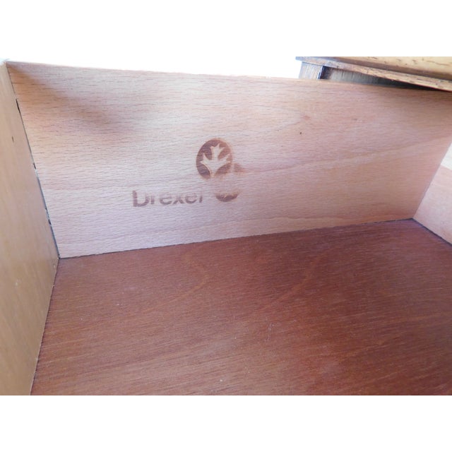 Drexel Heritage Et Cetera Georgian Style Burl Walnut Console Chest 33.5"w X 13"d For Sale - Image 12 of 18