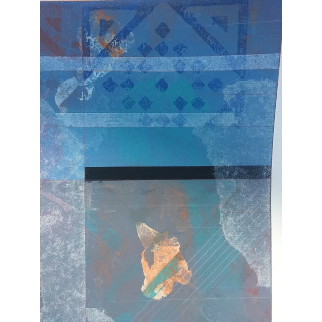 1980s Robert Kelly "Asana II " Original Contemporary Abstract Lithograph For Sale - Image 5 of 10